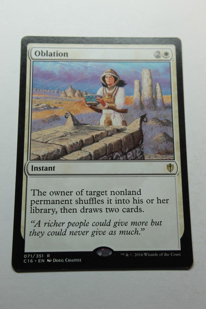 MTG Oblation x1- -Commander 2016-Lightly Played