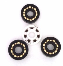 Tri Fidget Spinner Bearing Kit : Full Ceramic ZrO2 Center Bearing and 3 Outer Br