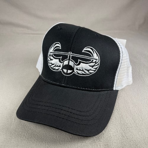 Air Assault Hat Men OS Black Trucker Cap Rapid Dominace Mesh Back NWT - Picture 11 of 11