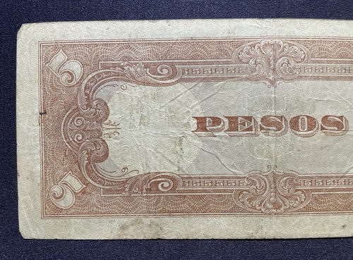 Japanese Government Five Pesos Note WW2 Occupation Note See Pictures #122324-4 - Picture 6 of 9