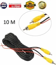 10M Car reverse camera Video extension RCA cable power trigger wire*