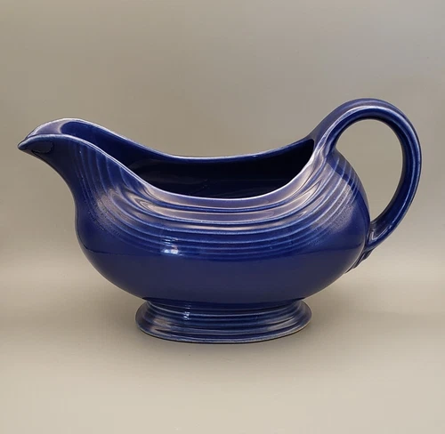 Vintage Blue Fiesta Sauceboat - Cobalt - Fiestaware Gravy boat