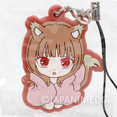 Spice and Wolf Holo Rubber Mascot Strap #2 Okami to Koushinryou