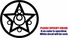 Sailor Moon Brooch Graphic Die Cut decal sticker Car Truck Boat Window 6"