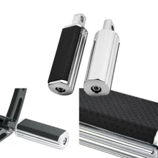 Chrome Male Mount Foot Pegs Footrests For Harley Touring Road King Street Glide