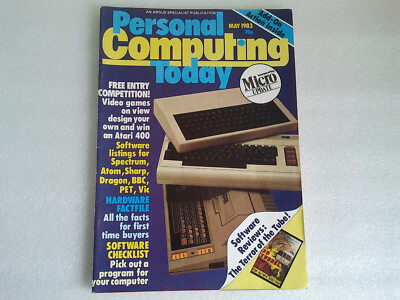 Vintage 'Personal Computing Today' Computermagazin Mai 1983 Atari 400 VCS Atom