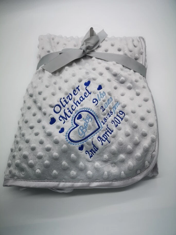 SOFT TOUCH MANTA DE LANA DE LUJO BORDADA DE LUJO CON BLOQUE DE CORAZÓN 4 COLORES NUEVA