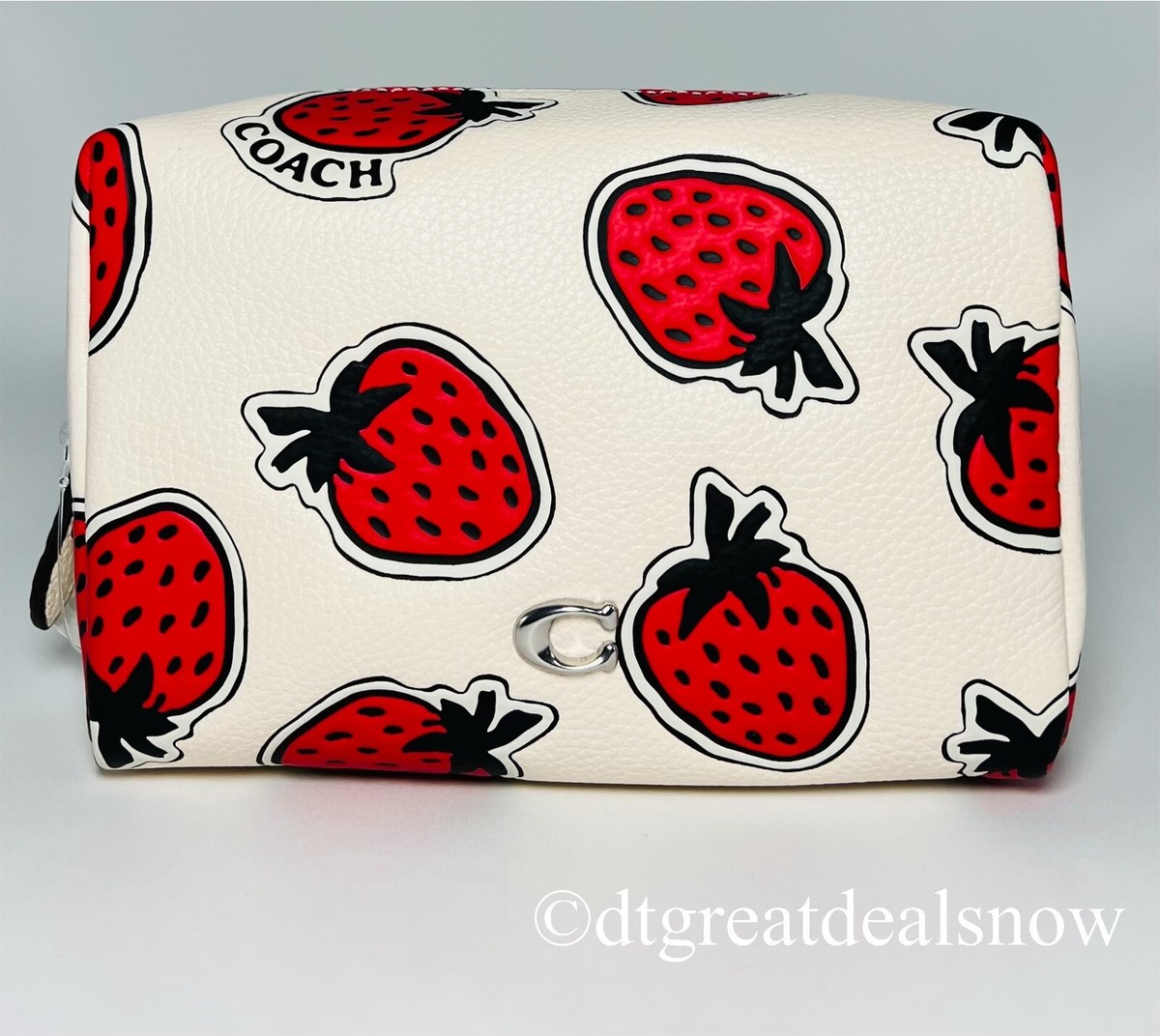 ■Coach■ Essential Cosmetic Pouch Signature CR514 B4NQ4 COACH® | Essential Cosmetic Pouch In Signature Canvas