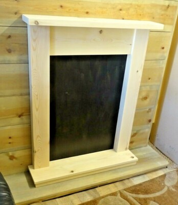 SMALL PINE FIRE SURROUND KAMIN & HERD SET/KIT (A) ... portofrei
