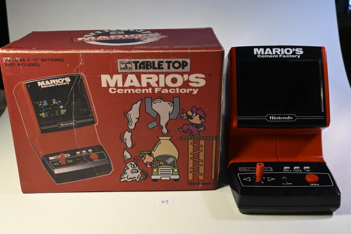 レトロ玩具】任天堂マリオ'sセメントファクトリー （1983年製品