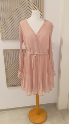 Kleid Chiffon Pastell Rosa von Mohito Gr. M 38 - Neu
