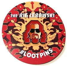 The Big Lebowski Movie Dude Loot Crate Lapel Pin NOS 2018 Mint MOC Lootpin