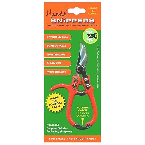 Handy Garden Snipper Secateur Cutters, Orange - Image 2 of 2