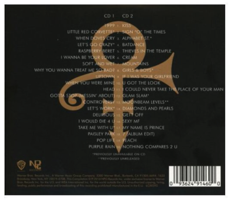 Prince プリンス　アルバム４枚セット 【ＳＨＭ－ＣＤ】 Prince 4Ever (2-CD set, 2016) • NEW • Greatest Hits, Best of