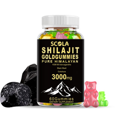 Himalayan Shilajit Gummies, Organic, Maximum Strength, Fulvic Acid, 3000MG