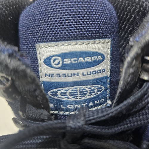 SCARPA NESSUN LUOGO WOMEN'S SUEDE FABRIC HIKING CAMPING BOOTS BLUESIZE UK5 EU38 - Picture 4 of 11