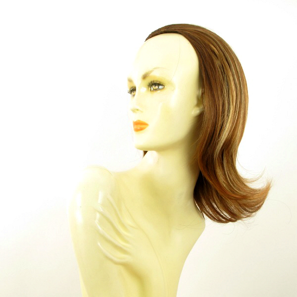 Demi-Perruque Synthétique Longue (60cm) - Couleur Cuivré/Blond Clair - Queue De Cheval - Neuf