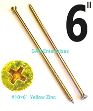 Phillips Bugle Head 3/4"- 6" Yellow Zinc Coarse outdoor Wood, Deck Drywall Screw