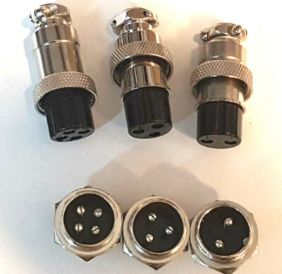 GX20 2, 3 ,4, 5, 6,  7, 8 Pin Stecker Steckverbinder Anschlusstecker Adapter