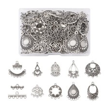1 Box Tibetan Style Alloy Chandelier Components Links Reducer Connector Charms