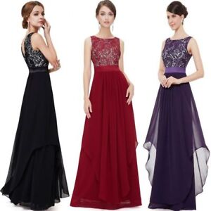 Abendkleid Ballkleid Partykleid Spitze Kleid Schwarz Lila Dunkelrot Blau 366 Ebay