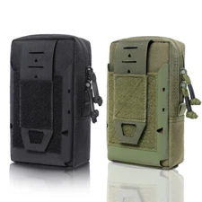 Tactical Cell Phone Holster Pouch Case Molle Gadget Bag Molle Holder Waist Bag