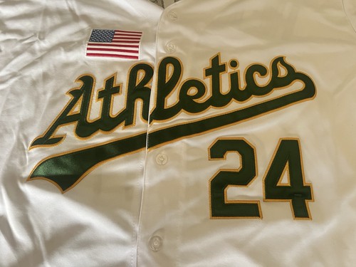 New Mitchell & Ness Rickey Henderson 1990 Authentic Home White Jersey Size XL - Picture 3 of 7
