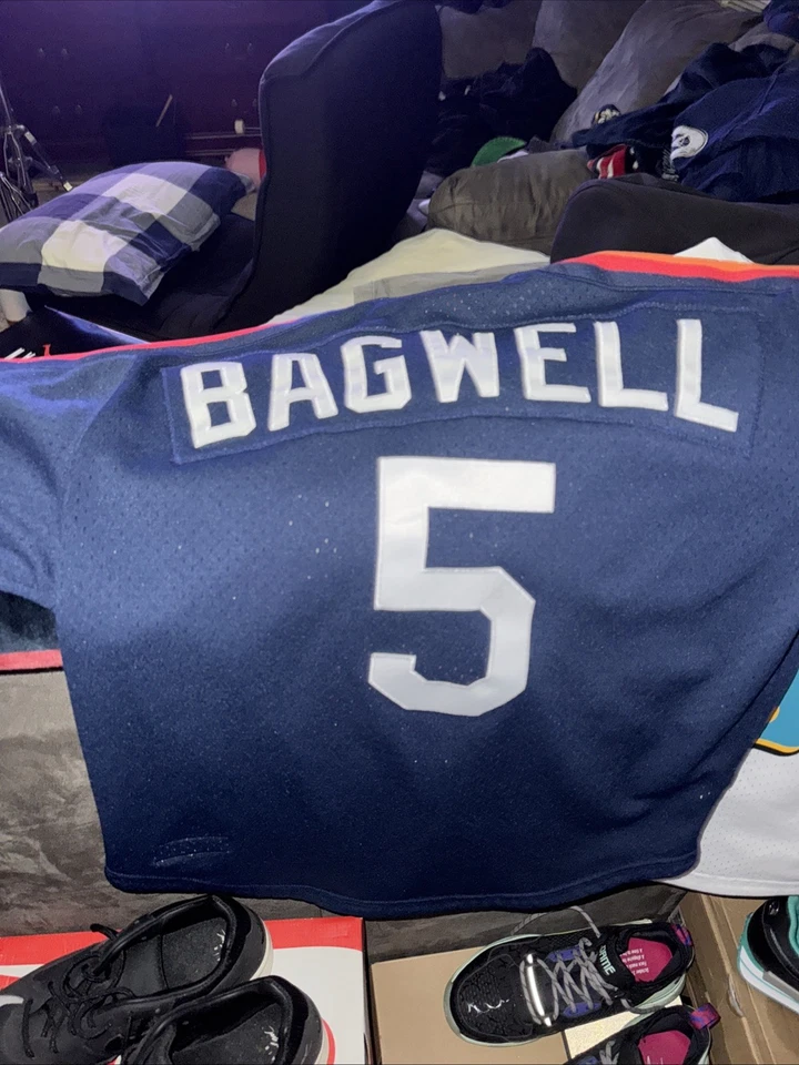 Mitchell & Ness Jeff Bagwell Houston Astros Auth. Batting Practice Jersey 44L - Image 3 of 4