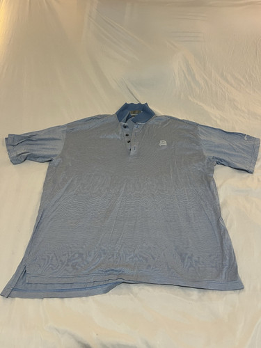 Descente International Collection XL Golf Polo Shirt Mens Honda Classic Blue 129