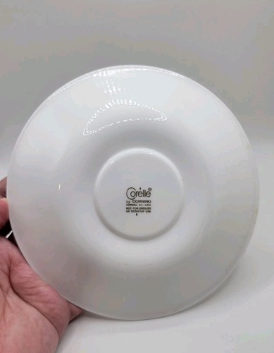 Eine Corelle by Corning Indian Summer Untertasse Teller braun Ring Streifen Rand Vintage - Bild 4 von 8