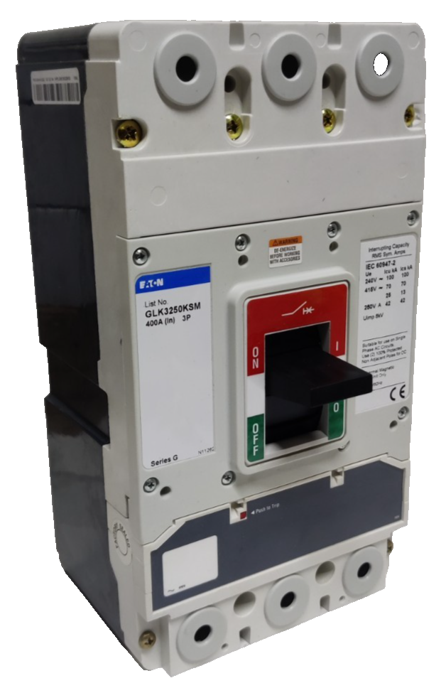 Eaton 250A 250 Amp Triple 3 Pole MCCB Circuit Breaker Switch Series GLK3250KSM