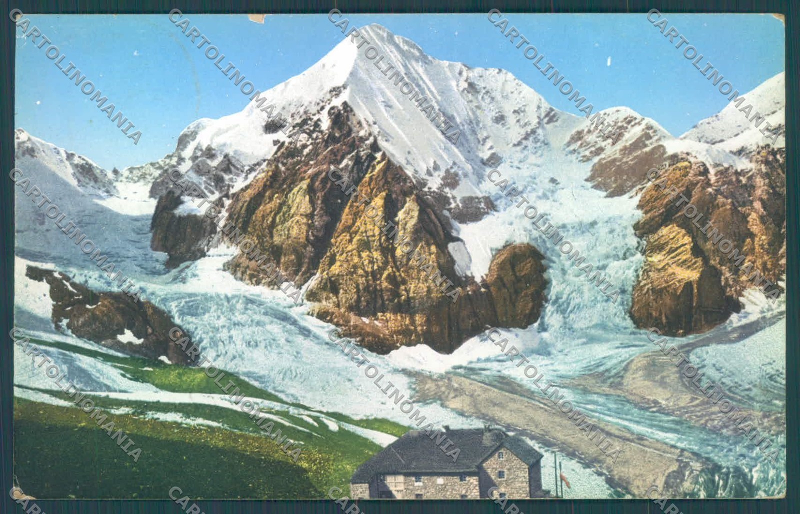 Bolzano Stelvio Solda Rifugio Città di Milano Gran Zebru ABRASA cartolina ZC3903