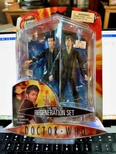 9th – 10th Doctor Who Regeneration Action Figure Set NEW / SEALED