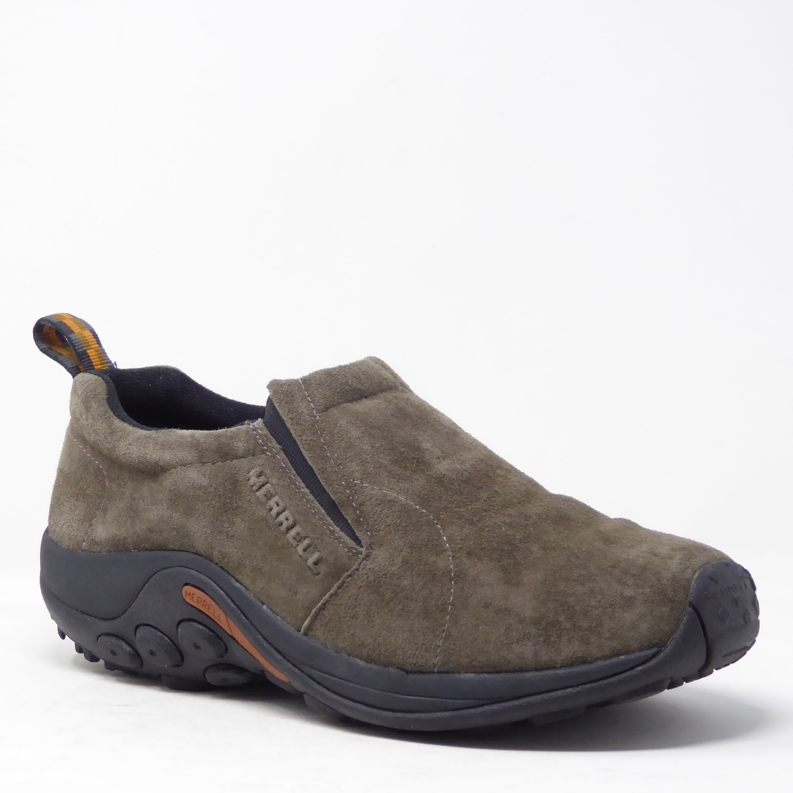 Scarpe da uomo Merrell Jungle Moc slip on scamosciate outdoor misura 9 5 larghe marrone J63787W