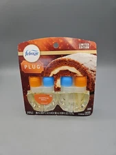Febreze Plug In Air Freshener, Odor-Fighting Scented Oil Refill, Pumpkin Roll, 2