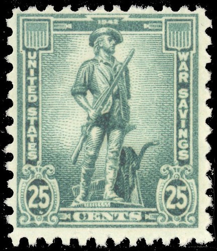 Scott WS8, il francobollo da 25 centesimi del 1942 per risparmiare guerra USA - MNH
