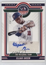 2022 Panini USA Baseball Stars & Stripes Blue Ink 104/199 Elijah Green Auto 0c08
