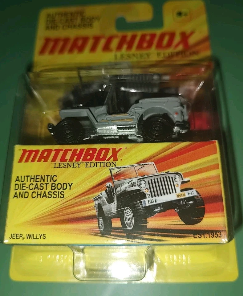 RARE MATCHBOX LESNEY LIMITED EDITION JEEP WILLYS D44 FACTORY SEALED 1/64 VEHICLE - Image 2 of 3