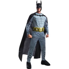 Rubies DC Arkham City: Batman Costume for Adults, Men's Medium Medium, Gray