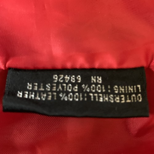 Vintage Wilson’s Leather Red Genuine Leather Jacket Size Small - Picture 8 of 11