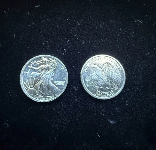 Money Metals Exchange Walking Liberty 1/10 oz .999 Fine Silver Round