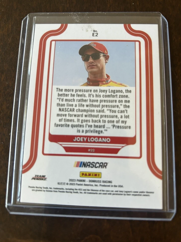 2023 Panini Donruss Racing - Joey Logano - Elite Series XPLOSION /10 - Image 2 of 2