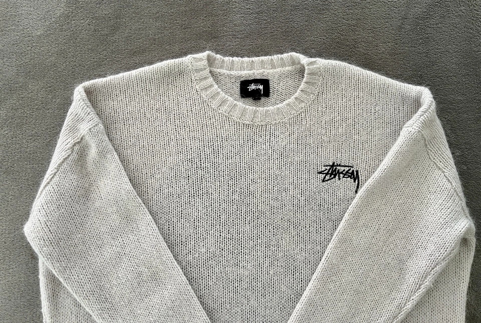 Pull Stüssy 8 Ball Heavy Brushed Mohair Sweatshirt Taille 10 M– Très bon état - Photo 4/4