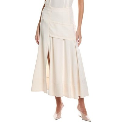 3.1 Phillip Lim NWOT Crepe A-Line Midi Skirt Size 4 *A few small Snags at bottom