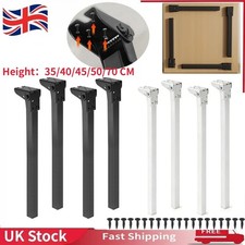 4x Folding Table Legs 35/40/45/50/70 CM Metal Foldable Table Furniture Legs UK