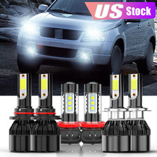 For Suzuki Grand Vitara 2006-13 6x Led Faro Alto Bajo Luz Antiniebla 6000k