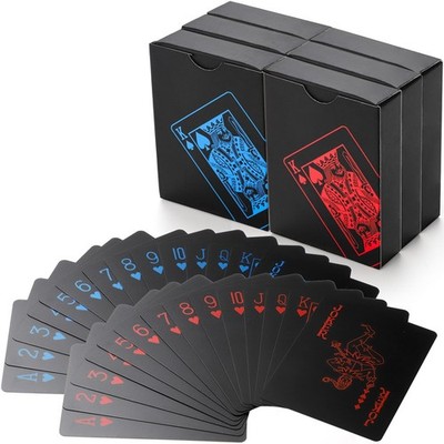 6 Decks of Waterproof Poker Cards, Plastic PVC Playing Cards, Standard Index ...