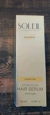 Soleil Moroccan Hair Serum 2.03 oz All Hair Types Hydroline Exp 11/24 New in Box