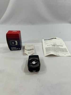 Vintage Gossen Scout 3 Light Meter w/ Box Germany Working Photometer