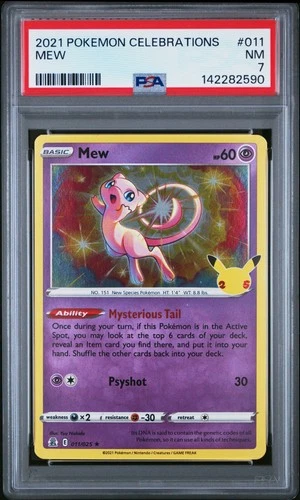 2021 POKEMON CELEBRATIONS #011 MEW PSA 7